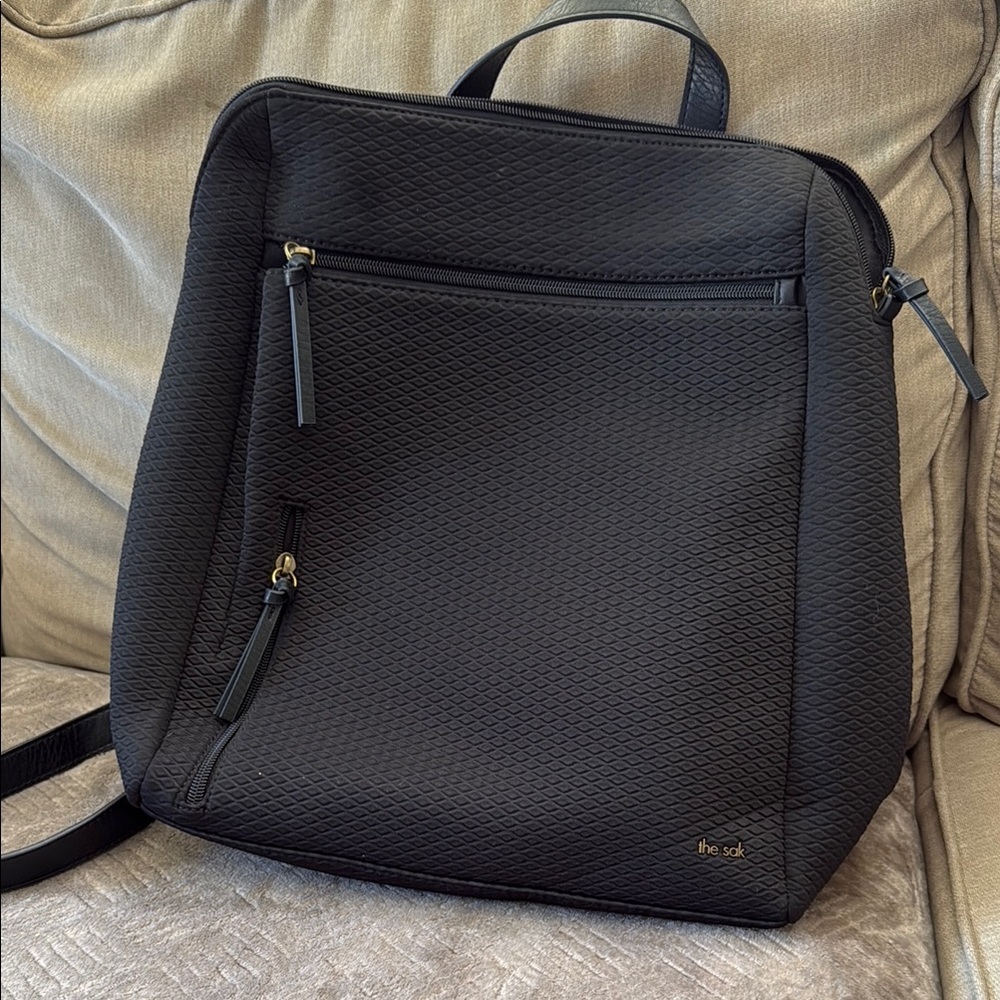 The Sak Black Minimalist Backpack